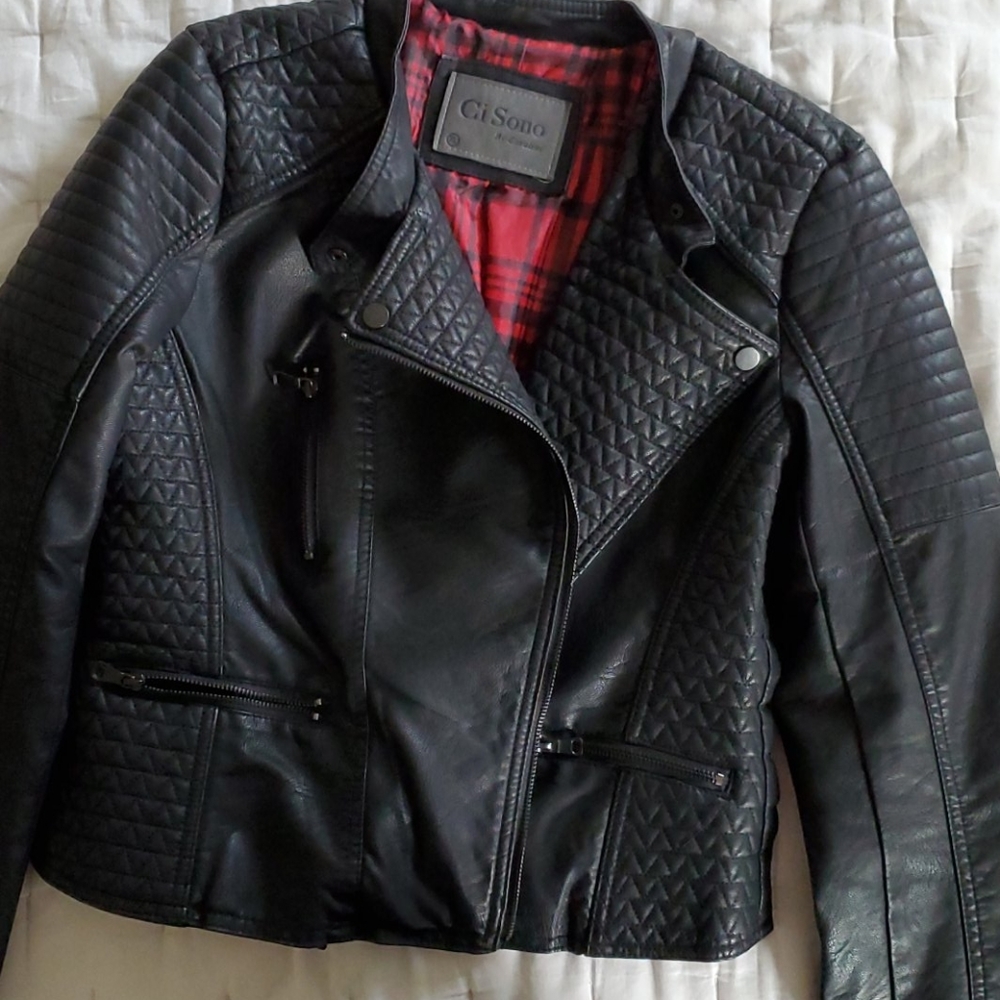 NWOT FAUX Leather Jacket / SOLD